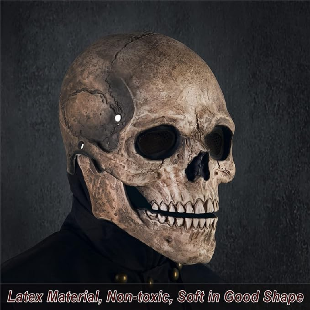 Jaw Movable Skull Mask - Biochemical Latex
