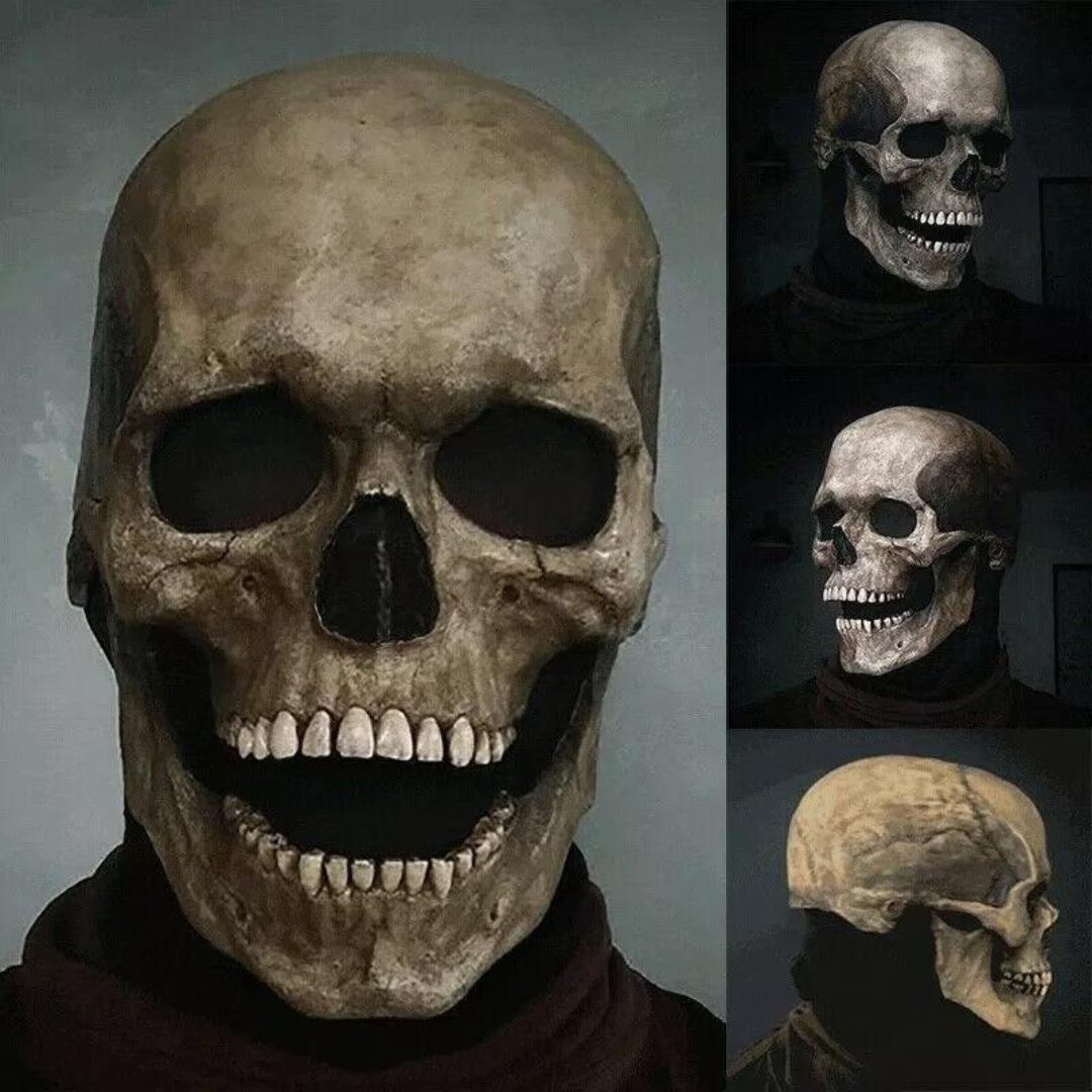 Jaw Movable Skull Mask - Biochemical Latex