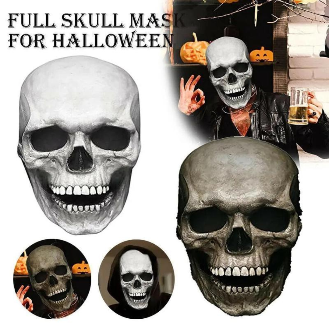 Jaw Movable Skull Mask - Biochemical Latex